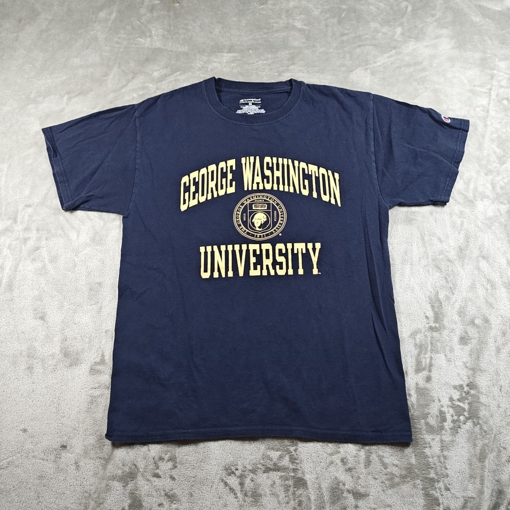 Vintage George Washington University Shirt Mens Medium Champion Preppy Faded Y2k